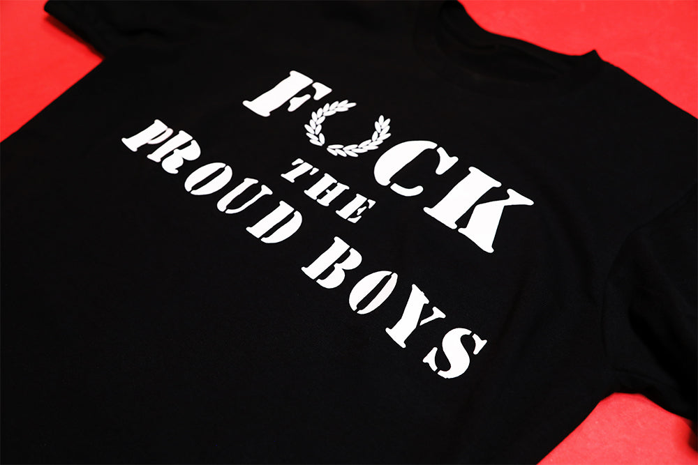Kaos Merch-Fuck Proud Boys Shirt image 3