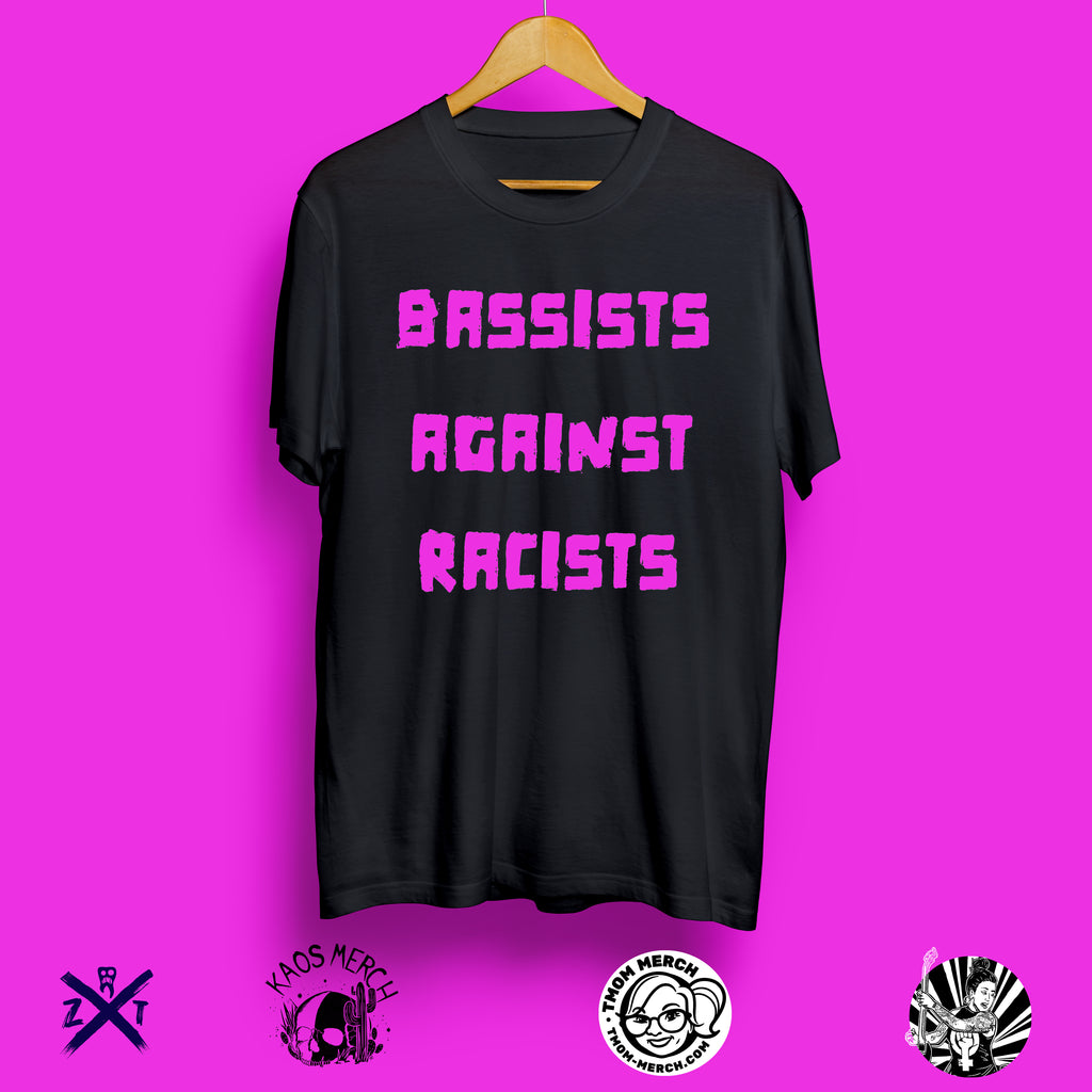 Bassists Against Racists – PINK OCTOBER SPECIAL T-Shirt - PRE-ORDER image 0